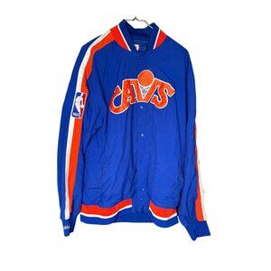 Mitchell & Ness NBA Hardwood Classics Cleveland Cavaliers Jacket XL Vintage Blue